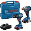 BOSCH NI* ZESTAW COMBO 18V GDX 18V-285 + GSB 185-LI 2*2.0AH - B 6019N2124