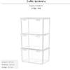 Scatola portaoggetti trasparente in materiale PP, organizer per armadio,
