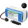 Mspalocell Batteria 4000mAh 14.4V per Venga RVC 3000 Lubluelu SL60D/SL61 Lefant