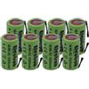 Electron 8X Batteria Pila NI MH SC 3300mAh 3.3Ah 1,2V con lamelle linguette a saldare per