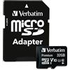 Verbatim Scheda di memoria microSDHC Premium con adattatore I 32 GB I nera I