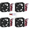 owootecc 4 pz 3D Printer Fan 12 V 0.08A 40X40X10mm DC Ventola di Raffreddamento