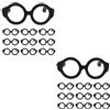 2 Pack Occhiali Finti Adorabili Mini OCCHIES POTO PROPS Miniatura