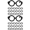 2 Pieces Occhiali Finti Adorabili Mini Accessorio Per OCCHIES POTO PROPS