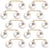10 Pcs Regolatore Dei Jeans Bottoni Automatici in Perla Clip Anti-esposizione