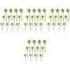 4 Pack Albero in Miniatura Palma Finta Decorazione Di Cocco