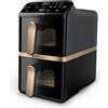 Philips Friggitrice ad aria 2750W (10Lt) SERIE 4000 Airfryer Black e Gold NA462 70