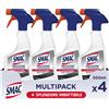 Smac Sgrassatore per Superfici Moderne e Delicate Spray 500 ml x 4