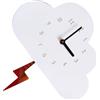 1pc orologio da parete adorabile camera per bambini arredamento forma cloud