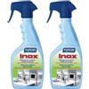 Nuncas Inox Detergente Lucidante 500ml (Confezione da 2)