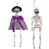 2 Pcs Scheletro Umano Di Plastica Decorazione Del Teschio Halloween