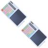 2 Pack Calcolatrice Con Blocco Note Calcolatrici Solari Per Studenti