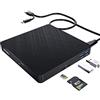 HATOKU Unità CD DVD esterne, USB 3.0 & Type C Masterizzatore Portatile Esterno per CD D