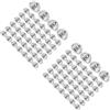 2 Pack Fibbia Inferiore Alluminio Bottoni Per Tappezzeria Decorativi