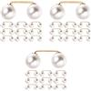 3 Count Regolatore Dei Jeans Bottoni Automatici Con Perla Accessori