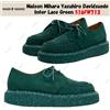 MIHARAYASUHIRO Maison Mihara Yasuhiro Davidsuede Inter pizzo verde S16FW713