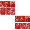 2 Count Capodanno Cinese Hongbao Buste Rosse Cinesi Di Denaro Fortunate