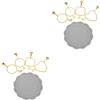 2 Sets Kit Di Ceralacca Per Principianti Stampi Accessori Sigilli