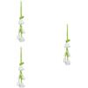 Set of 3 Decorazione Orchidea All'uncinetto Ciondolo Per Specchietto Auto Fiori