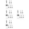 24 mini bottigliette portacondimenti portachiavi: 7 ml/0,24 oz, minuscoli