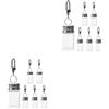 12 mini bottigliette portacondimenti portachiavi: 7 ml/0,24 oz, minuscoli