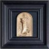 Quadro Quadrato Da Parete Con Rilievo Scultoreo E Cornice, Opera D'arte