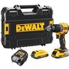 DEWALT* Trapano a percussione a batteria XR 18V 2*2.0AH - DW DCD799D2T
