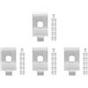 4 Pack Supporto Mensola Staffe Per Scaffali in Filo Metallico Clip Ripiani