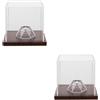 2 Pack Espositore Sfera in Acrilico Vetrina Per Palline Da Golf Cubica Quadrata