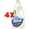 ALBA 4 X ALBA Detersivo Liquido per Lavatrice Iris e Fiori Bianchi 3000 ml - 60 Lava