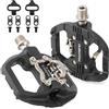 Pedali MTB Clipless Flat Doppia Funzione compatibile con Shimano Bici con