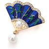 Spilla Etnica Ventaglio Spille in Stile Vintage Spettatura Orientale