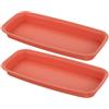 2 Pcs Sotto+vaso+rettangolare Sottovaso Per Piante in Plastica Sottovasi