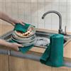 Rotolo panno microfibra 50 25 cm misto poliestere per verde asciugamani riutil