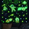 4 adesivi da parete con stelle luminose, adesivi da parete con che si illuminano
