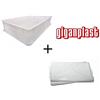 Gps455200 CASSETTA PORTAIMPASTO + COPERCHIO "GIGANPLAST" mod.service cm.60X40X10h BIANCA
