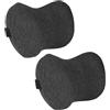 RaoRanDang Cuscino per il collo dell'auto, 2 cuscini ergonomici in memory foam e poggiatesta per sedile per alleviare l'affaticamento della guida, comfort e sostegno al collo