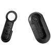 1neiSmartech Cover Guscio In Abs Colore Nero + Pad Colore Nero 3 Tasti Per Scocca Chiave Telecomando Auto Fiat 500 Grande Punto Evo Bravo Panda 500L Lancia Y Ypsilon Musa Delta