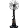 Domair MF25N - Ventilatore con nebulizzatore, 40 cm, 75 W, Nero
