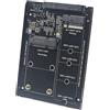 No SSD Case Enclosure M2 + MSATA A SATA3.0 6Gb Adattatore Riser Card Board co8452