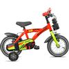 Legnano Mountain Bike acciaio ( 1 vel ) 12" con rotelle BIMBO Red e Yellow Glossy 26L99