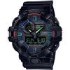 G-SHOCK CASIO G-SHOCK GA-700RGB-1A Virtual Rainbow Black Resin 200M Water Resistant New