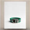 Dior CD Icon Belt Calf & Three-Tone Green Nylon 35mm 158482032 [U]