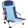 Brunner Spiaggina acciaio verniciato e tessuto poliestere pieghevole (57x50x73,5cm) BUL