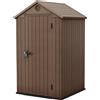Keter Darwin casetta marrone capanno box da giardino porta utensili varie misure