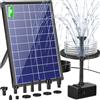 Does not apply Fontana Solare Esterna Da 8 W Con Batteria Da 4000 Mah, Pompa Solare Silenziosa