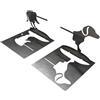 2pz Hot Dog Uomo in Acciaio per Barbecue Griglia 7x7x6cm