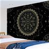 Arazzo con per mandala e per elementi zodiacali poliestere 150 x 200 cm