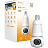 Imou Bulb Cam 3Mp 2K Telecamera Wi-Fi Smart da Esterno/Interno con attacco E27