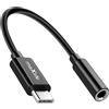 Maxlife, Adattatore Audio Jack 3.5mm Femmina a USB-C Maschio Compatto 13.5cm